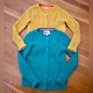 Bundle of Two Mini Boden Girls’ 6-7Y Mohair Blend Cozy Cardigan Sweaters